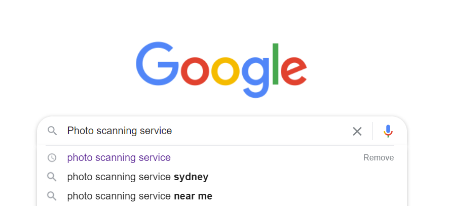 Google Search for Scanning Service